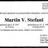 Stefani Martin 1911-1998 Todesanzeige